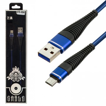 USB кабель XS-004 micro USB синий в Одессе