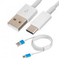 USB кабель Type-C high copy тех.пакет белый