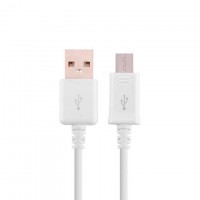 USB кабель Galaxy (штекер 0.8mm) micro USB без упаковки белый