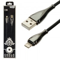 USB кабель XS-002 Lightning черный