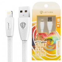 USB кабель Lenyes LC225 Lightning 0.25m белый