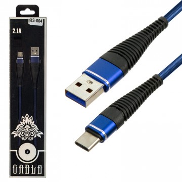 USB кабель XS-004 Type-C синий в Одессе