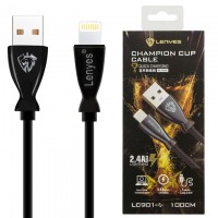 USB кабель Lenyes LC901 Lightning черный