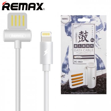 USB кабель Remax Waist Drum RC-082i Lightning белый в Одессе