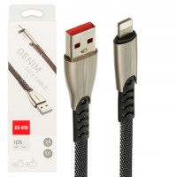 USB кабель XS-010 Lightning черный