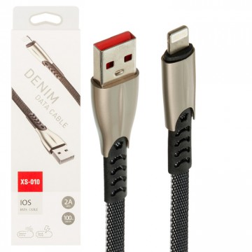 USB кабель XS-010 Lightning черный в Одессе