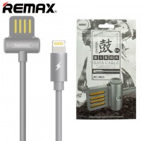 USB кабель Remax Waist Drum RC-082i Lightning серый