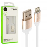 USB кабель Belkin Lightning металл блистер белый
