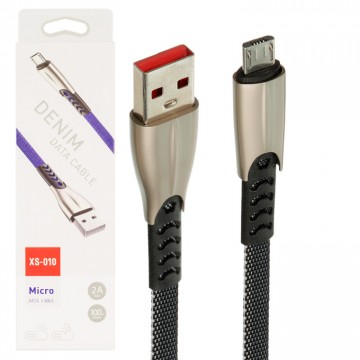 USB кабель XS-010 micro USB черный в Одессе