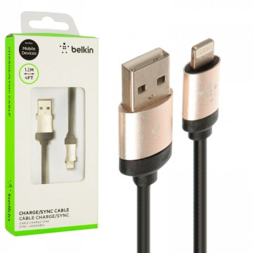 USB кабель Belkin Lightning металл блистер черный в Одессе