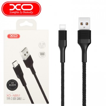 USB кабель XO NB51 Type-C 1m черный в Одессе