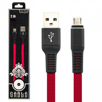 USB кабель XS-006 micro USB красный в Одессе