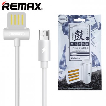 USB кабель Remax Waist Drum RC-082m micro USB белый в Одессе