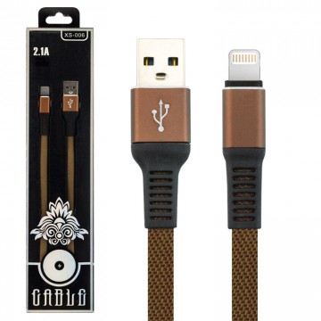 USB кабель XS-006 Lightning коричневый в Одессе