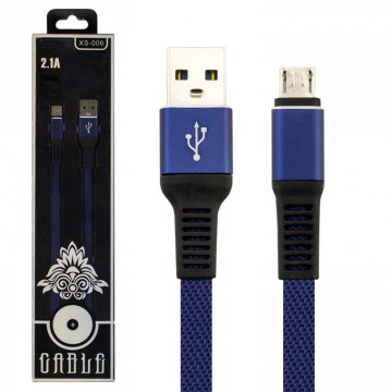 USB кабель XS-006 micro USB синий в Одессе