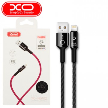 USB кабель XO NB102 Lightning 1m черный в Одессе