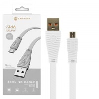 USB кабель Lenyes LC101 micro USB белый