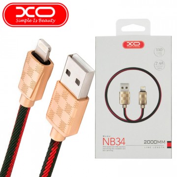 USB кабель XO NB34 Lightning 2m золотистый в Одессе