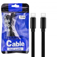 USB кабель RD-R08 Type-C - Type-C тех.пакет черный