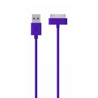 USB кабель Belkin Apple 30pin тех.пакет фиолетовый