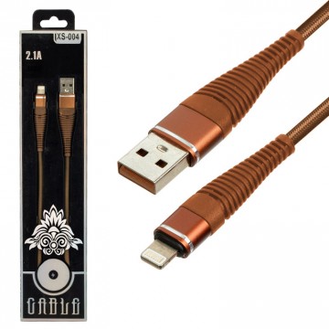 USB кабель XS-004 Lightning коричневый в Одессе