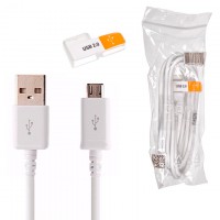 USB кабель Samsung U2.0 micro USB 1.5m original тех.пакет белый