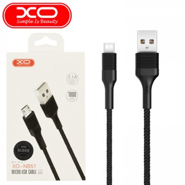 USB кабель XO NB51 micro USB 1m черный в Одессе