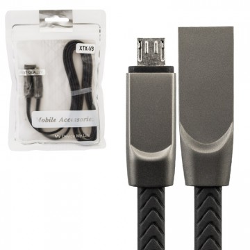 USB кабель XTX-V8 micro USB тех.пакет черный в Одессе