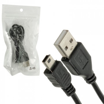 USB кабель ZL-V3 mini USB (GPS) тех.пакет черный в Одессе