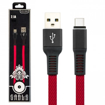 USB кабель XS-006 Type-C красный в Одессе