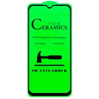 Защитное стекло Ceramics Anti-shock Samsung A01 2020 A015 black тех.пакет