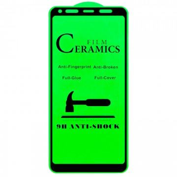 Защитное стекло Ceramics Anti-shock Samsung S9 Plus G965 black тех.пакет в Одессе