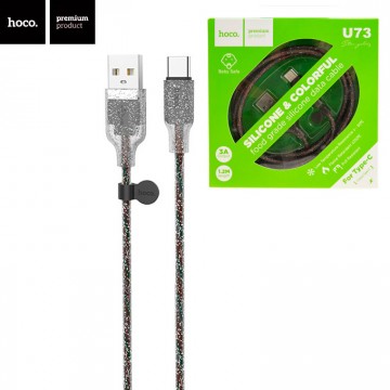 USB кабель Hoco U73 Star Type-C 1.2М черный в Одессе