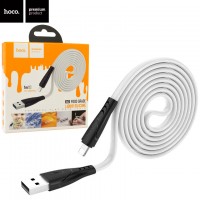 USB кабель Hoco X42 Soft Silicone Lightning 1М белый