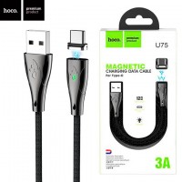 USB кабель Hoco U75 Blaze magnetic Type-C 1.2М черный