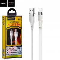 USB кабель Hoco U72 Forest Silicone Lightning 1.2М белый