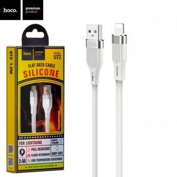 USB кабель Hoco U72 Forest Silicone Lightning 1.2М белый в Одессе