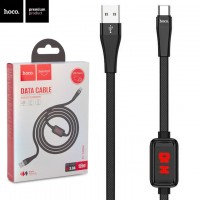 USB кабель Hoco S4 With Timer Type-C 1.2М черный