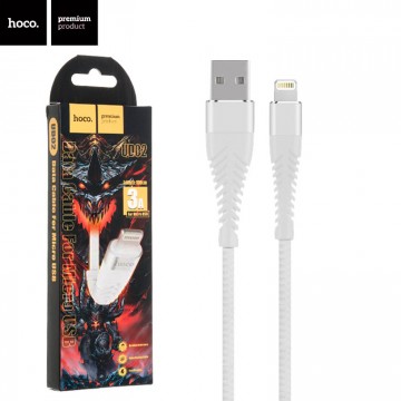 USB кабель Hoco UD02 Grandiose Lightning 1М белый в Одессе