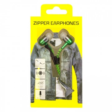Наушники с микрофоном Zipper yellow puck зеленые в Одессе