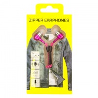Наушники с микрофоном Zipper yellow puck розовые