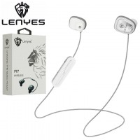 Bluetooth наушники с микрофоном Lenyes A7 бело-серебристые