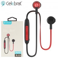 Bluetooth наушники с микрофоном Celebrat FLY-5 черно-красные