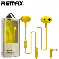 Наушники с микрофоном Remax RM-515 желтые