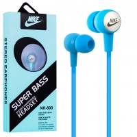 Наушники с микрофоном Nike NK-800 голубые