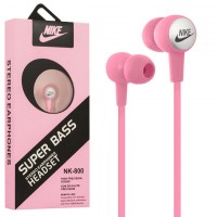 Наушники с микрофоном Nike NK-800 розовые