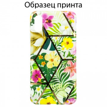 Чехол Mix Flowers Apple iPhone 7 Plus, 8 Plus light green в Одессе