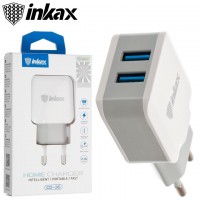 Сетевое зарядное устройство inkax CD-35 2USB 2.1A white