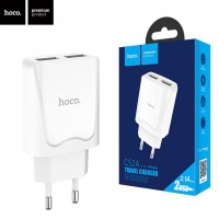 Сетевое зарядное устройство Hoco C52A 2USB 2.1A white