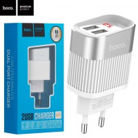 Сетевое зарядное устройство Hoco C40A 2USB 2.4A white